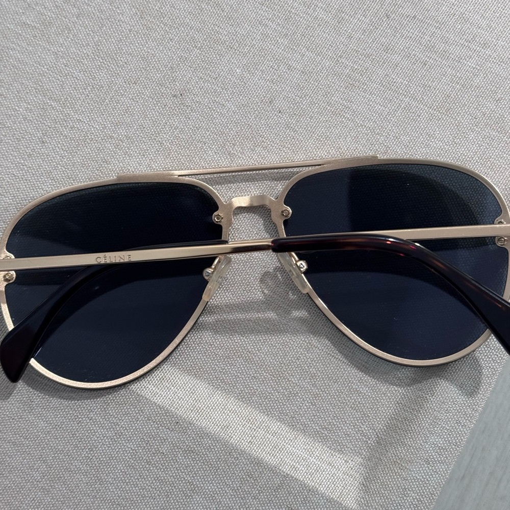Authentic Celine Gold and Brown Sunglasses - Picture 3 of 3